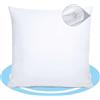 Dekohome Imbottitura per cuscino in fibra cava siliconata ad alto recupero, indeformabile, morbido, soffice, anallergico, anti-tarme, cuscino per divano o letto per casa, 1 cuscino 55 x 55 cm