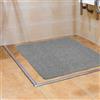 QWORK® Tappetino Doccia Antiscivolo, Tappetini doccia quadrati 60x60 cm, PVC Tappeto Doccia con Fori Drenaggio, Grigio