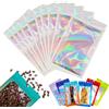 YAAVAAW Sacchetti Ziplock in Lamina Argentata Grandi a Prova di Odore Sacchetti Mylar Olografici per Imballaggio, 10pcs 30x40cm Buste Richiudibili per Conservazione Sacchetti con Chiusura Grip