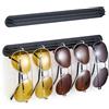 LOXSUN Porta Occhiali Da Sole Parete, Organizer Occhiali Da Sole Metallo, Portaocchiali, Espositore Occhiali, Scatola Porta Occhiali Per Più Bicchieri (Nero, 2PCS)