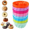 HIKPACKER 24 Stampi Silicone Mini Senza BPA Riutilizzabili Otto Colori | Forme Per Muffin, Budini, Gelatine, Torte E Dolci Fatti In Casa