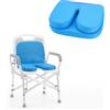 SEHAUSEU SEHUASEU - Cuscino per sedia da doccia, a forma di U, con schienale, per anziani, per sedia da doccia, per disabili, gravidanza, per sauna