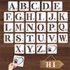 TESSTSY Stencil Lettere Grandi, 27 Pezzi Lettera Stencil | Stencils Lettere Alfabeto e Numeri, Stencils Per Pittura Per Letteres, per Insegne in Legno (5.8 Pollici)