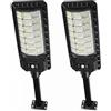 K2 STORE 2 Lampioni Solari 2000W 336 LED Esterno con Sensore Movimento e Crepuscolare IP65 Impermeabile Pannello Monocristallino Batteria 12h Luce Giardino Cortile Strada