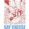 Komar Quadro da parete Marvel Spider-Man Say Cheese Red - dimensioni 30 x 40 cm - cameretta dei bambini