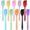 TESSTSY 10 Pezzi Leccapentole Silicone Professionali, Piccola Spatola