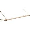 SOTECH Appendiabiti da parete SOTECH 260 x 250 mm oro antico galvanizzato con asta appendiabiti in rovere Ø 30 mm da 500 mm, asta appendiabiti, appendiabiti
