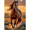 KEYIFA Cavalli Diamond Painting Kit Completo, 5D DIY Animali Creativi Diamond Painting per Adulti, Cavalli Crystal Art Kit Pittura Adulti, Decorazioni Per Pareti Domestiche 30x40cm