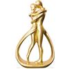 Zayookey 3 Pezzi Coppia Scultura Resina Statua Decorative Casa Moderna Scultura Astratta per Libreria Ufficio Ornamenti Aoggiorno (Coppia)