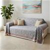 IL BOTTEGONE Telo Arredo Copridivano Matrimoniale 250x260 Granfoulard in 100% Cotone Copritutto Multiuso Divano Letto Tavolo (Dis. 04)