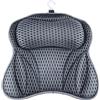 Shodiffy Cuscino Vasca da Bagno, Shodiffy Cuscino per Vasca da Bagno 4D Mesh Poggiatesta con 6 Ventose Antiscivolo può Supportare la Testa,Il Collo,la Schiena,per Vasca da Bagno,Spa Domestica (Grigio) (Grigio)