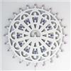PLATINUM CONCEPT Luminaria Pugliese da Parete - Rosone Luminoso LED Artigianale Made in Italy - Applique Decorativa Forex Bianco Luce Calda - Lampada Salentina Tradizionale Puglia