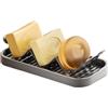 Generico Portasaponetta - Acciaio al Carbonio con Vassoio Colagocce a Scomparti Multipli | Portasapone Decorativo per Bagno,per Casa Bagno Cucina Lavello Angolo Piano, Camper