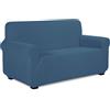 TIANSHU Copridivano 2 Posti Elasticizzato Jacquard Antiscivolo Copertura Poltrona Antimacchia Cani Pet Salvadivano (2 Posti, Denim Blue)
