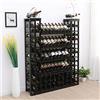 Pipi Zhu Portabottiglie Vino da terra - Scaffale per bottiglie di vino, armadietto divisorio per vetrine legno massello, espositore da piano, ripiano per organizer per vino per la casa/bar/banco,120*30*150cm
