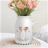 Jeweidea Vaso in Ceramica Personalizzato con Nome Inciso, Regalo per Mamma, Regalo per Nonna, Regalo per Festa della Mamma, Vaso Bianco Tavola da Pranzo, Soggiorno, Decorazione Casa (Stile 6)