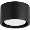 SOLLUX lighting Plafoniera piatta rotonda Gx53 LED a 1 luce Modo nero
