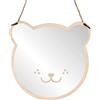 SAVOSWEET 3D Specchio Acrilico per Bambini, Simpatico Specchio da Parete Orsetto Adesivo da Parete Decorativo per Specchio Decorazione Murale Specchio per la Camera dei Bambini, Bagno - 22,5 x 22 cm