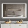baklon Specchio da bagno con illuminazione, 120 x 70 cm, specchio da parete e interruttore touch, IP65 LED con funzione di memoria, 3 temperature di colore, orizzontale/verticale, vetro temperato HD