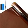 NewL Pellicola PET Vetri Auto Autoadesiva Marrone 50 x 200 cm | Vari colori & misure, prot. UV 99%, attrezzi inclusi, spess. 0,06mm, uso auto,casa,ufficio,negozio,pellicola vetri