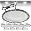 Dibaful 10 Pezzi 500W LED lampada da soffitto per officina 6500K bianco freddo faretto da soffitto | IP65 impermeabile UFO illuminazione per capannoni faretto per capannoni lampada industriale