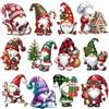 XFSRG 36 Pezzi Ciondoli Natalizi Decorazione di Natale Specie Gnomo in Legno Appendere Ornamento per Albero di Natale Perfetto La Casa Regali Feste (Set 3)