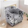 seokor 2 Pezzi Copripoltrona 1 Posto Chesterfield Elasticizzato Universale Rimovibile Copertura Poltrona Cocktail Premium Fodera Poltrona Chesterfield Tub Chair Copripoltrona(A4)