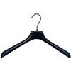 Kiroplast 50 Grucce Personalizzate Appendini Capospalla Felpe Magliette Stampelle Personalizzate Logo Appendiabiti (Gancio Nero Logo Bianco, 42cm)