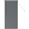 vidaXL Tendaggi a Veneziana Grigio Scuro 130 x 60 cm Alluminio, Tende a riquadro in Alluminio, Regolabili per Interni, per Controllo Luce e Privacy, perfette per la casa e L'Ufficio