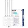 WAVLINK WiFi 7 Outdoor Mesh BE5100 - Router & Access Point impermeabile IP67 con PoE, Antenne 8 dBi, Protezione contro i fulmini per fattorie, giardini e uso commerciale