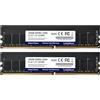 LinkMore RAM 32GB Kit (2x16GB) DDR4 3200 MHz, UDIMM PC Memoria, DRAM 288-Pin RAM, Memoria Desktop, Memoria per Computer, Aggiornamento del Modulo RAM (PC4-25600) CL22 1,2 V