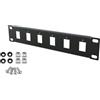 STALFLEX Patch Panel per Armadio di Rete - 6 Porte - Modulare - Patch Panel 1U 10 Pollici - Per moduli Keystone - Montaggio in Rack Server - Rack