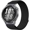 GIOPUEY Cinturini Compatibile con Xiaomi Watch 5/2/S5/S4/S3/S1 Active, Cinturino in Morbido Nylon Intrecciato [Unisex] [Traspirante] - Black