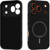 GIOPUEY Cover per Honor 600 PRO, Magnetica Custodia Compatibile con MagSafe, Morbido TPU Silicone Custodia, Resistente all'Usura - Black