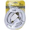 Generic PROLUNGA ELETTRICA BIANCA ESTENDIBILE DA 1,2 A 5 METRI FLESSIBILITA' E SICUREZZA CON SPINA S11 PER CONNESSIONI DOMESTICHE E PROFESSIONALI