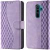 CaseGla Cover per Xiaomi Redmi Note 8 Pro PU Pelle Custodia Flip Morado