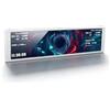 Dpofirs Pannello Display Temperatura PC FHD da 9,2 Pollici, Schermo Secondario del Computer con Temi Video Dinamici e Configurazione a Cavo Singolo per Monitoraggio GPU CPU e (WHITE)