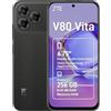 ZTE V80 Vita Smartphone 4G, 14GB (4+10), memoria 256GB, Display 6,75 High-res 120Hz con Live Island 2.0, Tripla Fotocamera 50MP, Fotocamera frontale 16MP, Android 16, Batteria 5000mAh - Nero