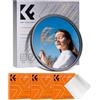 K&F CONCEPT Nano-Klear 37mm Filtro Black-Mist 1/4 &Polarizzatore CPL 2 In 1 | Filtro Black Diffusion 1/4 & CPL in Vetro Ottico Nano Rivestimento con 3Pcs Panno di Pulizia - FA301