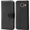 Verco custodia per Samsung Galaxy A5 (2016), Case per Galaxy A5 Cover PU Pelle Portafoglio Protettiva, Nero