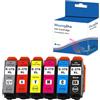 Woungzha 378XL - Cartuccia d'inchiostro per Epson 378 478 XL compatibile con Epson Expression Photo XP-8500 XP-8505 XP-15000 XP-8600 XP-8605 XP-8700 (6-Pack)