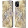 Head Case Designs Licenza Ufficiale Nature Magick Luce Oro Sirena Rosa Oro Marmoreo Custodia Portafoglio in Pelle Compatibile con Apple iPhone 15 Plus