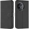 Verco Custodia per cellulare OnePlus 11, custodia a libro per OnePlus 11 5G [funzione slot per carte/supporto], nera