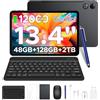 Easerush P13 Tablet 13.4 Pollici 2.4K Tablet Android 16 120Hz, 48GB+128GB/2TB TF,FHD,12000mAh/18W,Octa-Core,WiFi5,Gemini AI,Widewine L1,GMS, 13MP+8MP,Ultra-sottile 7.7 mm,Tastiera,Penna, Mouse,Corpo in Metallo