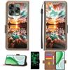 Aroepurt Custodia Comaptibile per ZTE Blade V70 Design z2458 Case Custodia Cover Supporto Premium in PU[con Pellicola Protettiva HD con durezza 9H] [Blocco RFID][Effetto Luminoso Scuro] LPT-FJ