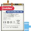 MOBILEX Batteria EB-BN985ABY per Samsung Galaxy Note 20 Ultra 4G / 5G | 4500mAh - OEM | Ricambio interno con adesivo | Capacità originale
