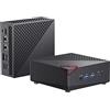 ACEMAGICIAN Mini PC, AMD Ryzen 5 5625U (6C/12T, Fino a 4,3 GHz), Mini computer Windows 11,16GB DDR4 RAM 512GB M.2 2280 NVMe SSD Grafica 7 Core 1800 MHz, Dual Ethernet/Type-C/per Ufficio, Studio