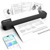 ByteCintia Stampante Portatile A4 Senza Inchiostro, Stampante Termica Bluetooth da Viaggio, Compatibile con iPhone Android e PC, per Smart Working, Auto, Stencil Tatuaggi, Nero