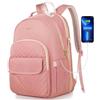 Breold Zaino Scuola Ragazza Zaino PC Donna 17,3 Pollici,Zaino Scuola Superiore per Laptop Compatibile per Studi Universita Scuola Secondaria