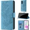 CaseGla Cover per Samsung Galaxy A35 5G, Azzurro | Blocco RFID, Portafoglio Pelle PU, Flip Libro, Porta Carte, Magnetica Libretto, Antiurto Protezione Completa